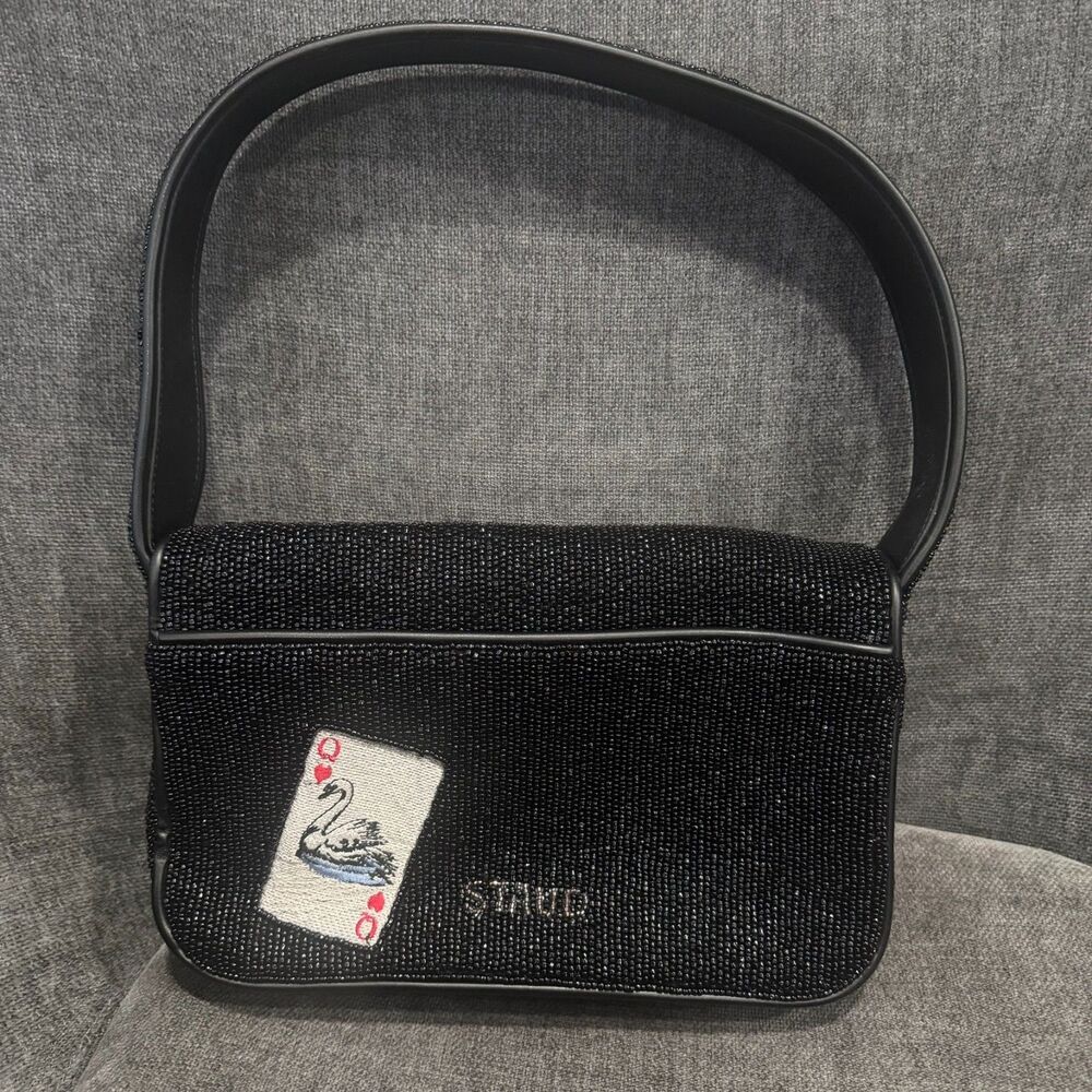 Staud Beaded Tommy Bag House of Cards NEW - Picture 5 of 16